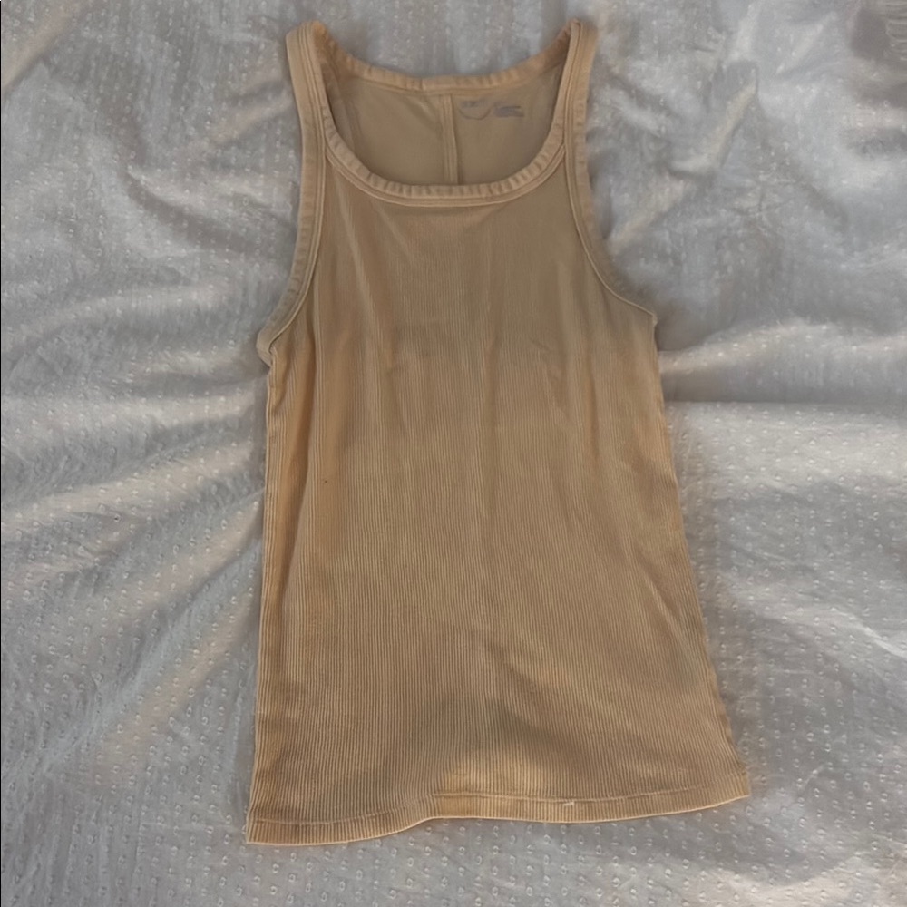 Aerie Tan Fitted Tank Top